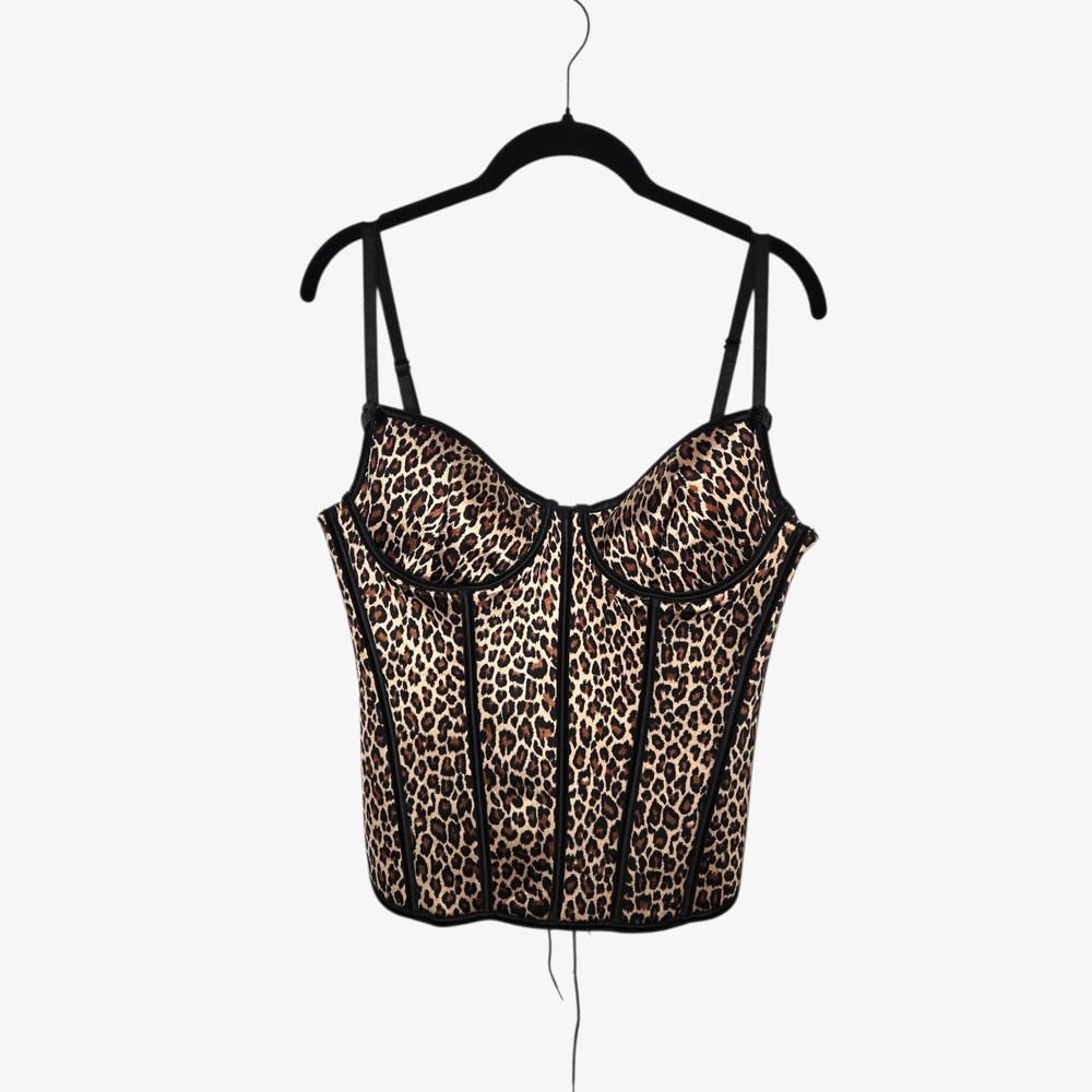 Y2k Fredrick's Of Hollywood Leopard Print Corset Top!